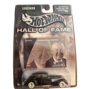 Hot Wheels Hall Of Fame Legends Gordon Miller Buehrig Die-Cast Car With Collecto